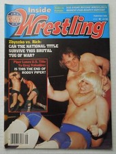 Vintage INSIDE WRESTLING Sept 83 Larry Zbyszko Tommy Rich Roddy Piper