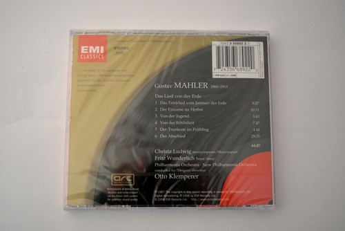 Christa Ludwig - Fritz Wunderlich - Gustav Mahler - Das Lied von der Erde - Neu - Bild 2 von 2
