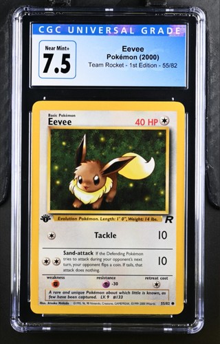 Eevee (1st Edition) graded CGC 7.5 for sale on eBay