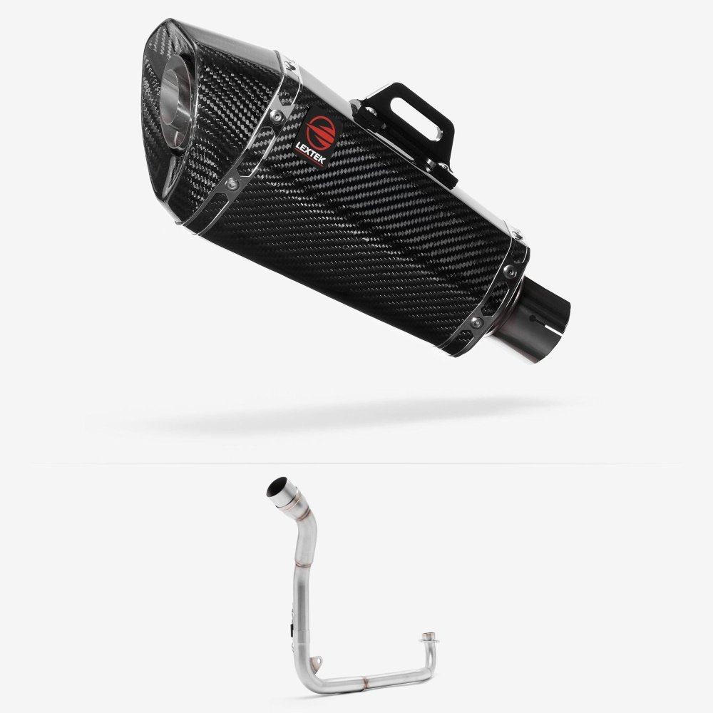 Lextek XP8C Exhaust System 210mm Single Underseat for Honda MSX Grom 125 (13-16)