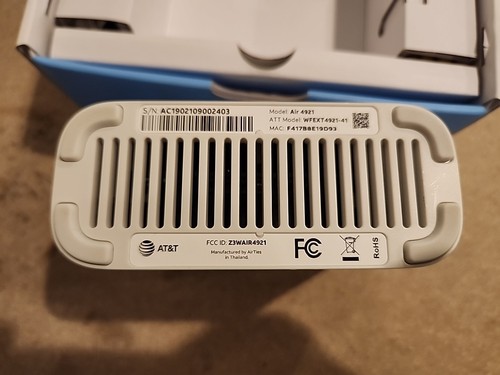 AT&T Airties Air 4921 Smart Wi-Fi Extender Wireless Access 1600Mbps WFEXT4921-41 - Afbeelding 4 van 8