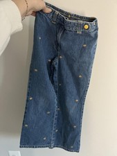 Vintage Gymboree 2003 Sunflower Embroidered Denim Jeans, Sunflower Fields