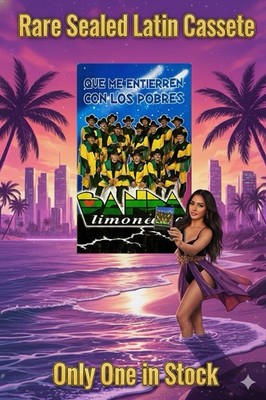 Banda Limonense Cassette Que Me Entierren Con Los Pobres 1998 Fonovisa RARE
