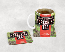 Yorkshire Tea Mug + Cork-Back Coaster Set