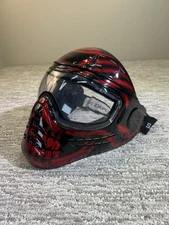Save Phace Paintball/Airsoft Mask - Full Face Shield - Red Skull