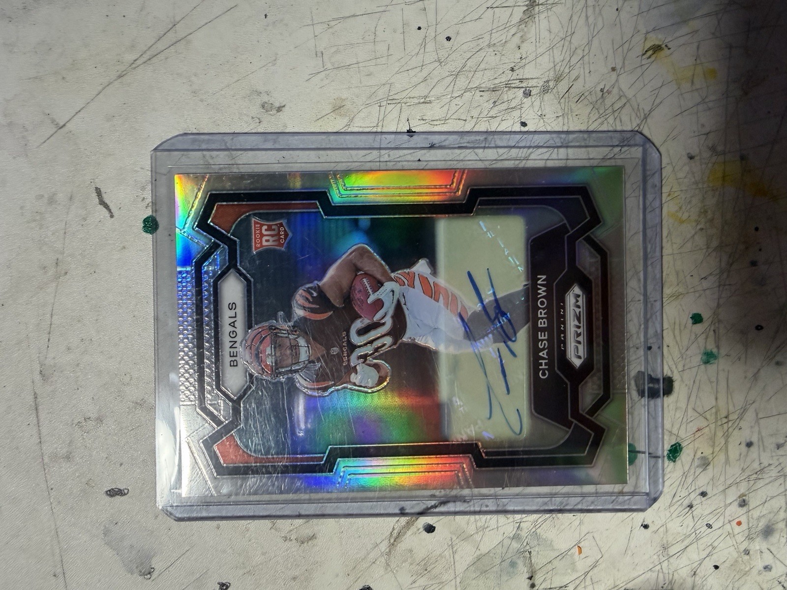 2023 Panini Prizm - Rookies Chase Brown #318 Silver Prizm Autographs (AU, RC)