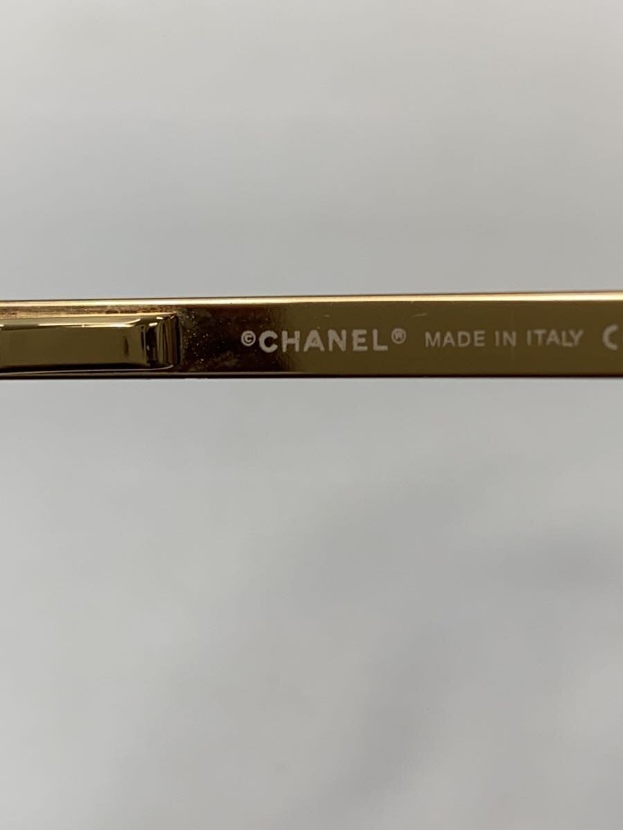 CHANEL Women's Sunglasses, Gold Frame, Brown Lenses, 4104-B image 4
