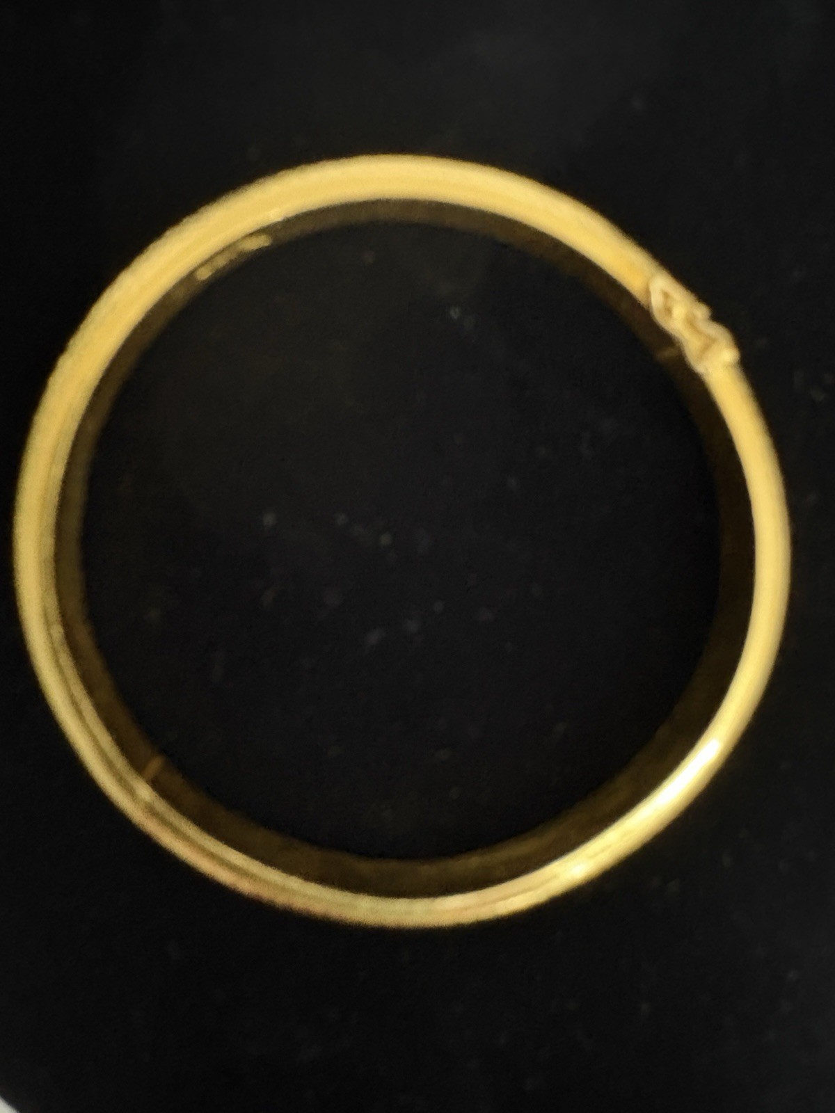 24K 999 Pure Solid Yellow Gold Hinged Bangle Brac… - image 3