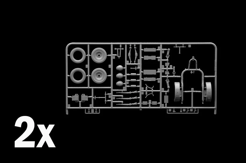 Rimorchio da traspoeto munizioni Sd. Anhanger 51 sc 1/35 IT6450 Italeri KIT - Immagine 4 di 4