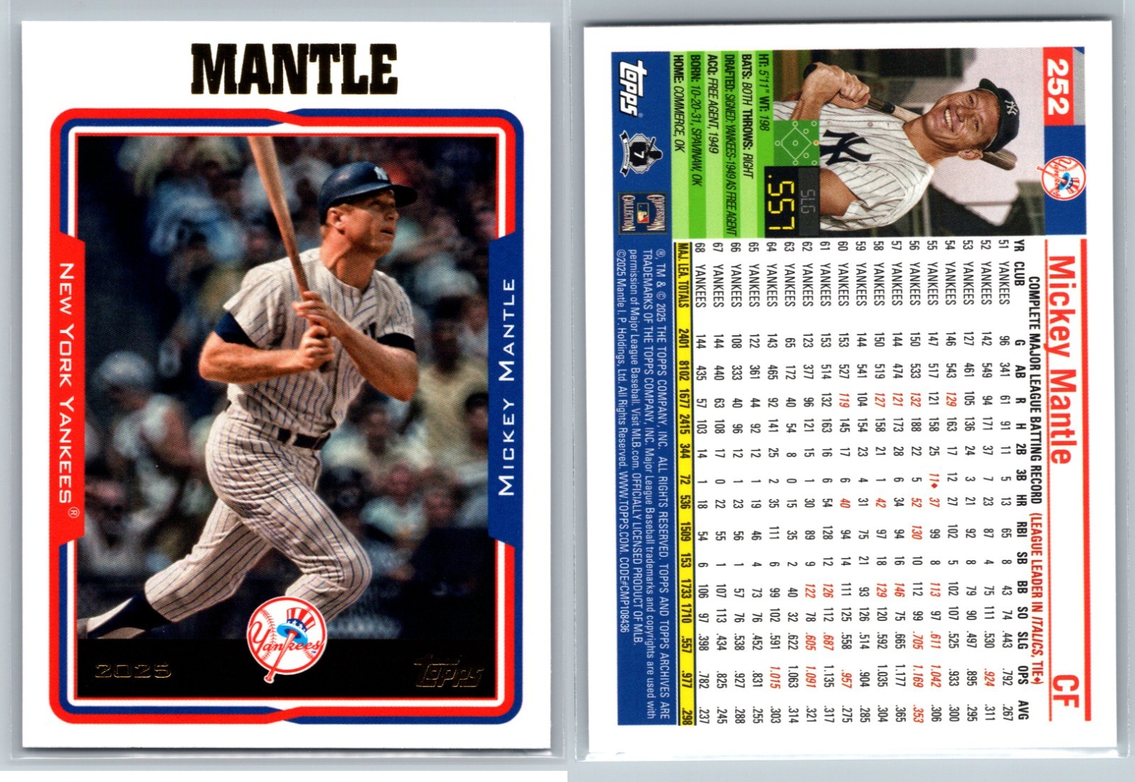 2025 Topps Archives Baseball BASE SINGLES #201-300 2005 Topps You Pick!