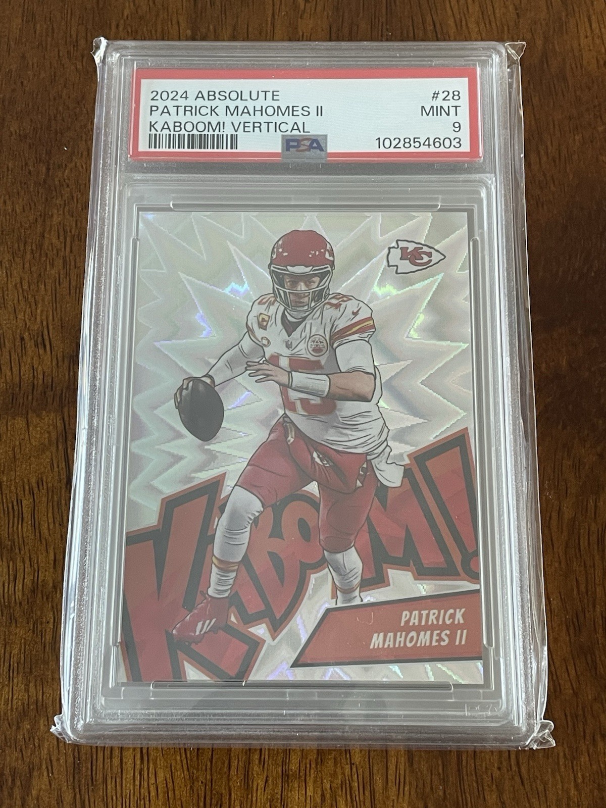 2024 Absolute Patrick Mahomes Vertical Kaboom! PSA 9 #28