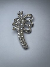 Silver And Pearl Rhinestone Dragon Fly Costum...