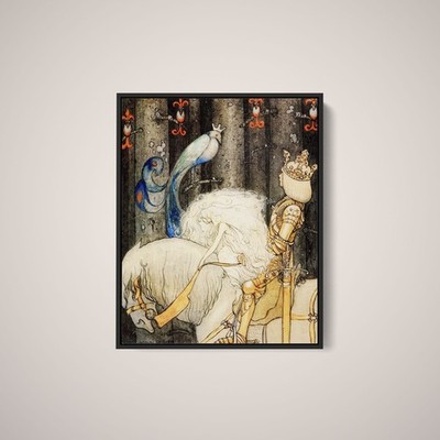 John Bauer - The Blue Bird - Art Print on Paper or Canvas