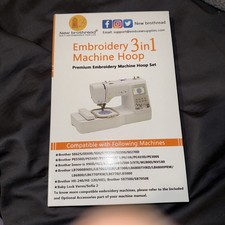 Brothread Embroidery Machine Hoop 3 in 1 Set for Brother and Babylock New In Box