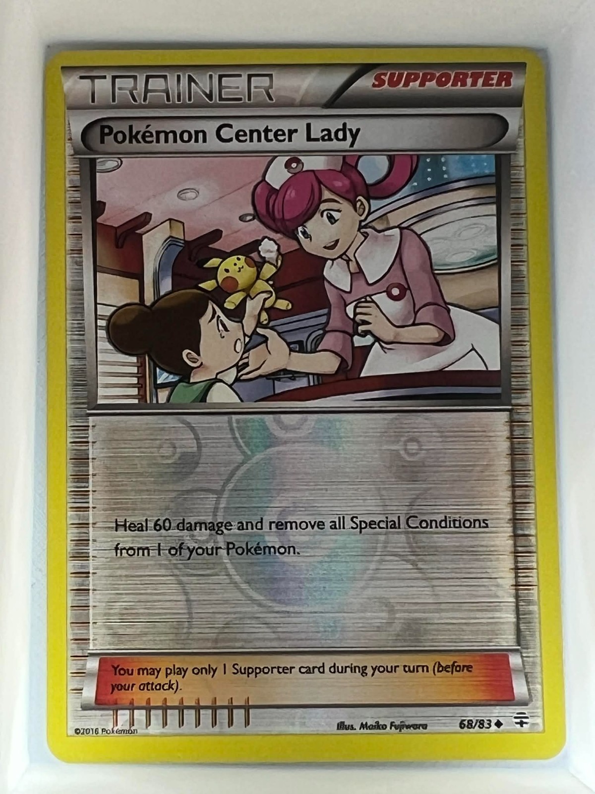 Pokemon Center Lady 68/83 Generations Reverse Holo Near Mint