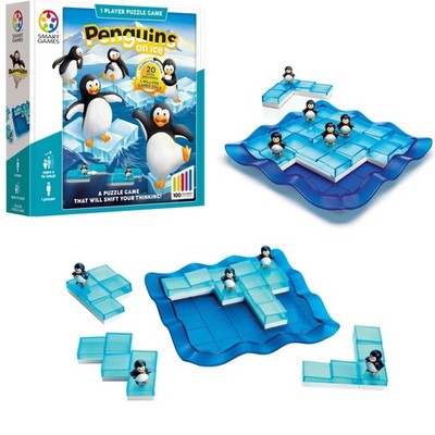 Penguins on Ice Board Game 80 Challenges Brain Teaser for Kids and Adults