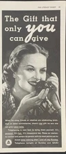 Magazine Ad - 1936 - AT&T / Bell System - The Gift that Only You Can Give
