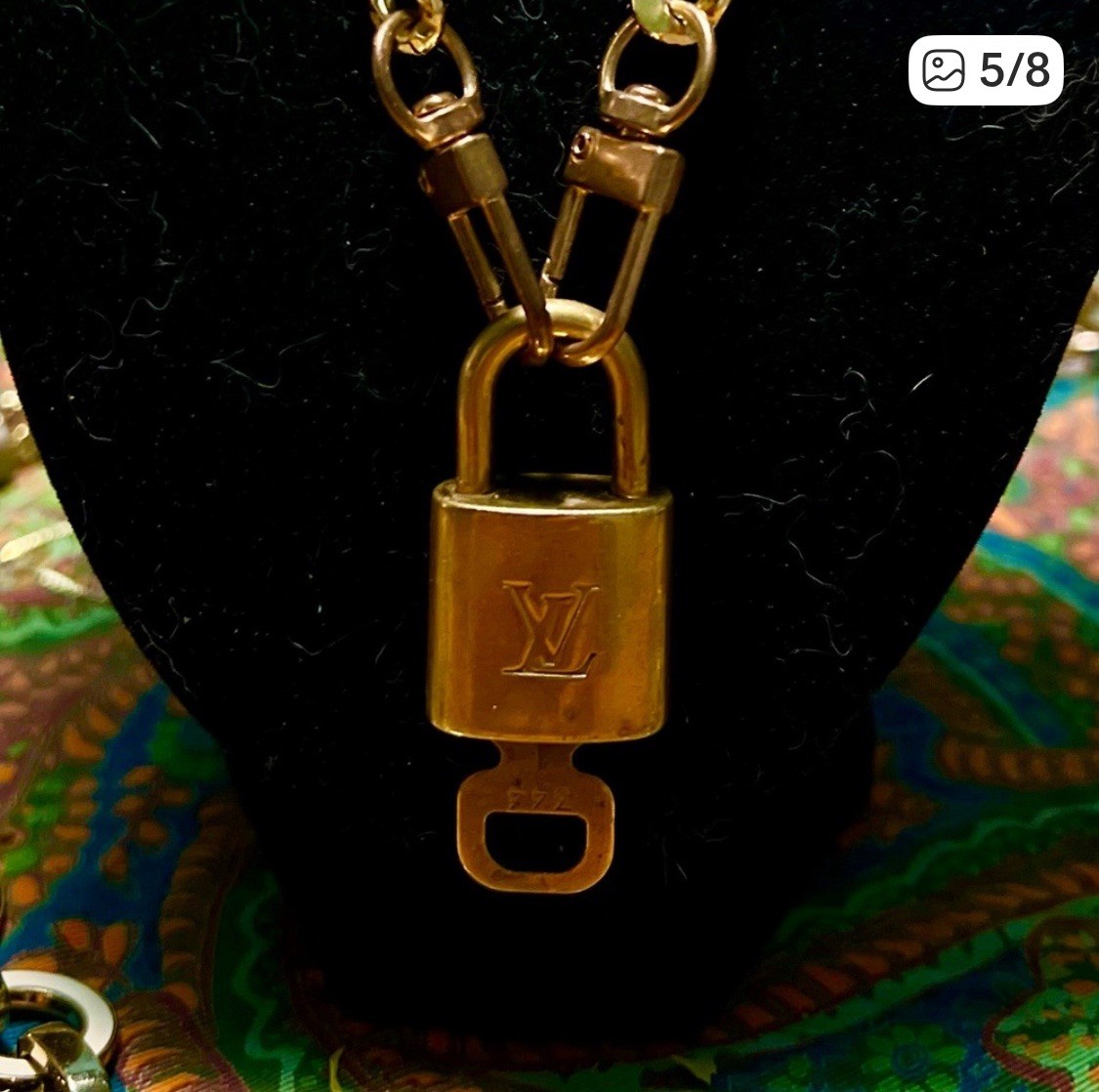 Louis Vuitton Locket Pendent Necklace Authentic D… - image 5