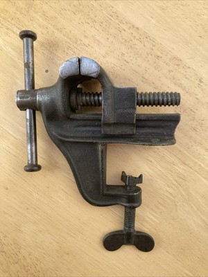Kleiner Vintage Gusseisen Schraubstock zum Klemmen - Uhrmacher Juwelier - Ausland