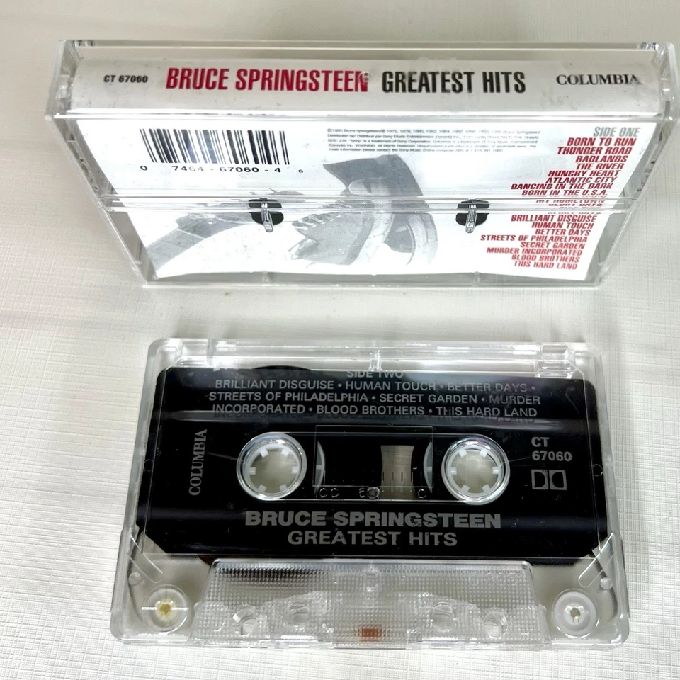 Bruce Springsteen GREATEST HITS Vintage Cassette Tape 1995 - Image 2 of 3