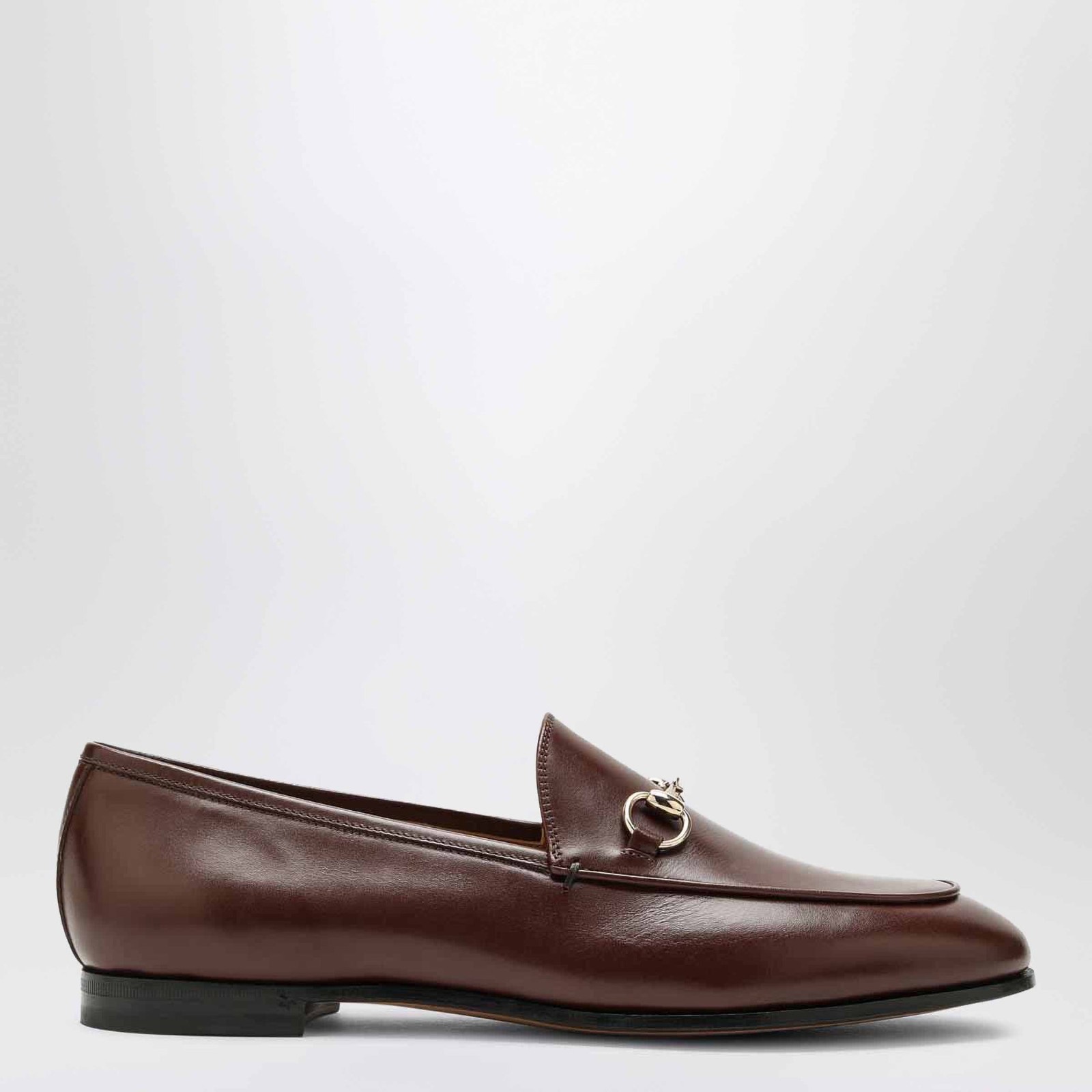 Gucci Jordaan Brown Leather Loafers New & Authentic