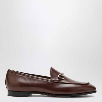 Gucci Jordaan Brown Leather Loafers New & Authentic