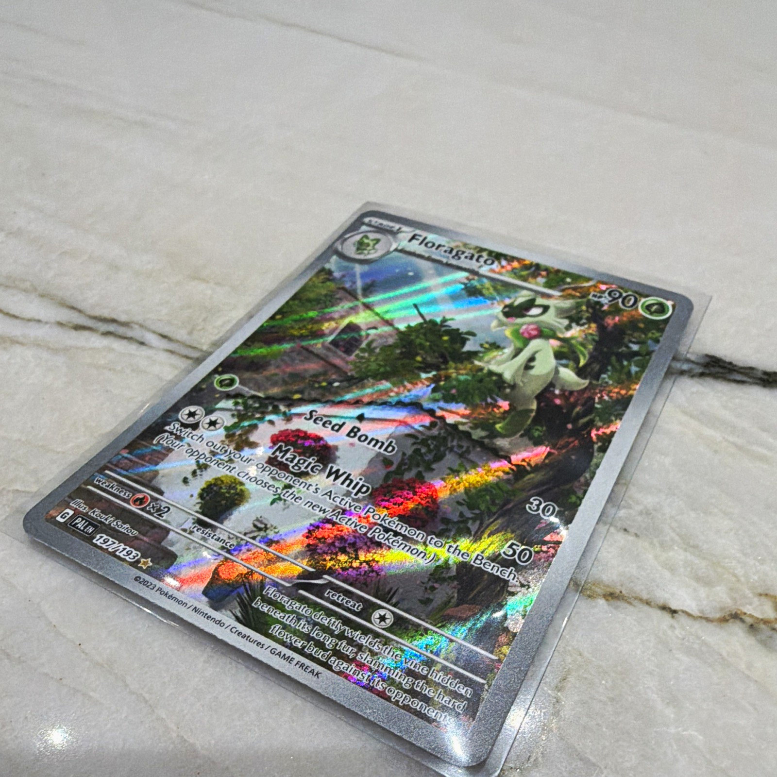 Floragato 197/193 Paldea Evolved Illustration Rare Full Art Holo Eng 2023 90HP