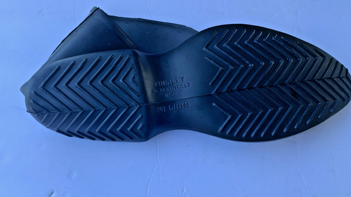 Vtg Tingley Weather-Tuff Western Boot Saver Black Over Shoe USA Sz M 8-9 1/2 - Picture 4 of 8