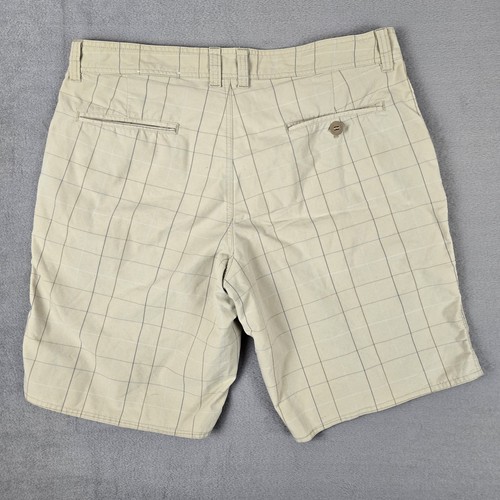 Patagonia Cienega pantaloncino uomo 34 beige check chino outdoor casual 57660 - Foto 2 di 10