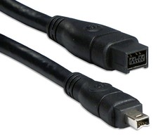 6ft 9 Pin to 4 Pin Firewire-800/400 Bilingual Cable