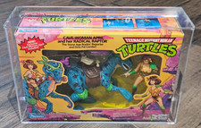 Cave-Woman April & Radical Raptor AFA GRADED 75 75/85/85 TMNT Playmates