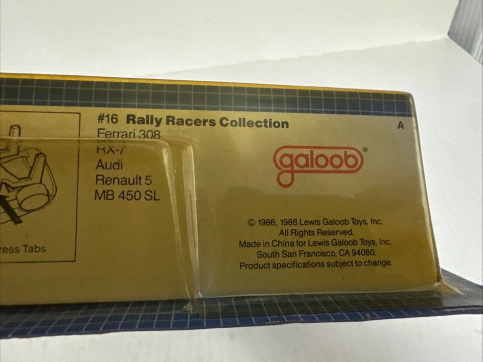 Micro Machines #16 Rally Racers 1988 Vintage Diecast Vehicles Ferrari New Sealed - Image 4 of 4