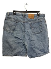 vintage Levis 550 Mens Relaxed Fit Blue Denim Jean Shorts Size 42