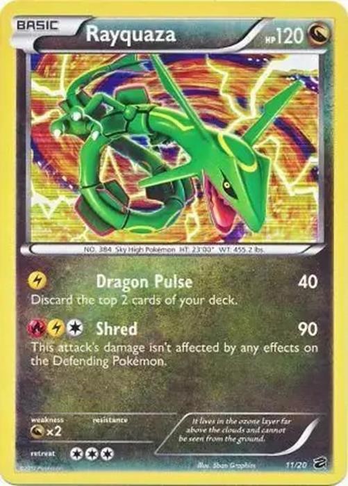 Rayquaza - 11/20 - Pokemon Dragon Vault Holo 2012 LP