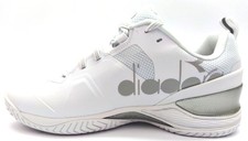 Diadora Men's Blushield Torneo 2 AG Tennis Shoes Lace-up White Wide