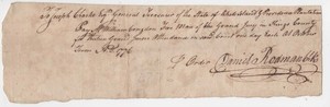 1776, Rhode Island, Deputy Daniel Rodman, William Congdon, signed pay for Jury