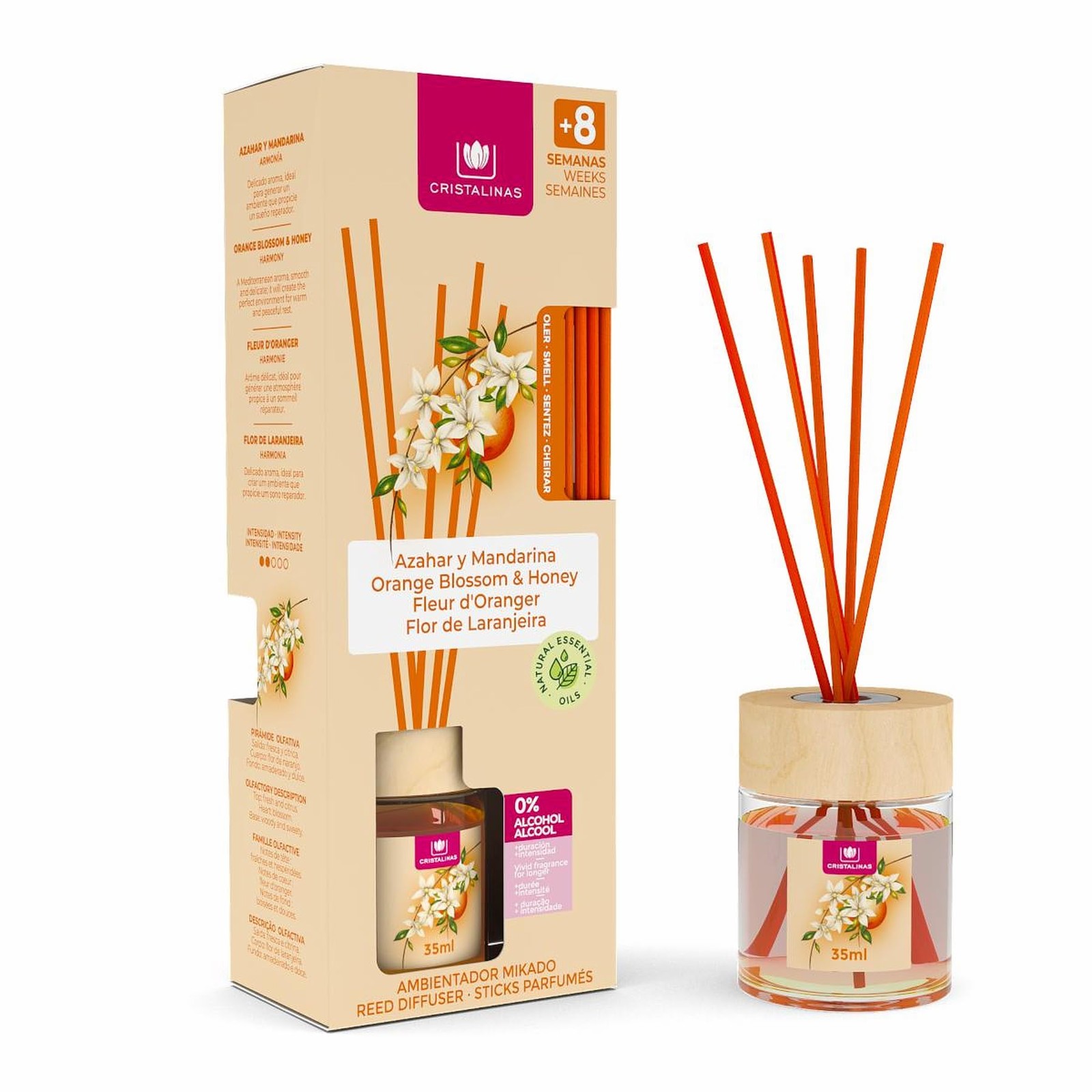 Cristalinas 35ml Orange Blossom Air Fresheners for 35 ml (Pack of 1),
