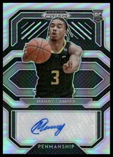 2021 Panini Prizm Draft Picks #CP-MCA Manny Camper College Penmanship Silver