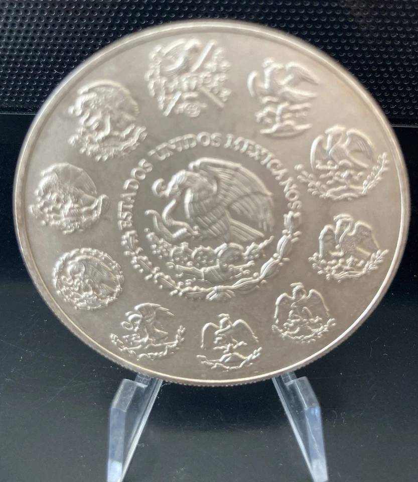 MESSICO 5 ONCE ARGENTO ANNO 1997+ MESSICO 2 ONCE ARGENTO ANNO 1997 PLATA PURA - Immagine 4 di 4