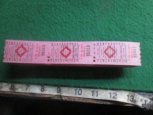 50 X LIVERPOOL LIME ST 3 PLATFORM MACHINE TICKETS CONSECUTIVE NUMBERS LOT A72