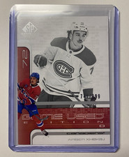 2022-23 UPPER DECK SP GAME-USED RETRO ROOKIE ARBER XHEKAJ HOCKEY CARD /999