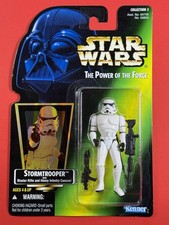 1997 Star Wars Power Of The Force Stormtrooper Green Card Action Figure
