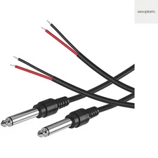 2-Pack 6FT Replacement 6.35mm Male Plug to Bare Wire Open End TS 2 Pole Mono ...