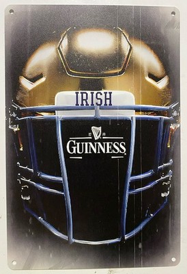Guinness Beer - Notre Dame University Metal Sign -  Fighting Irish Stout