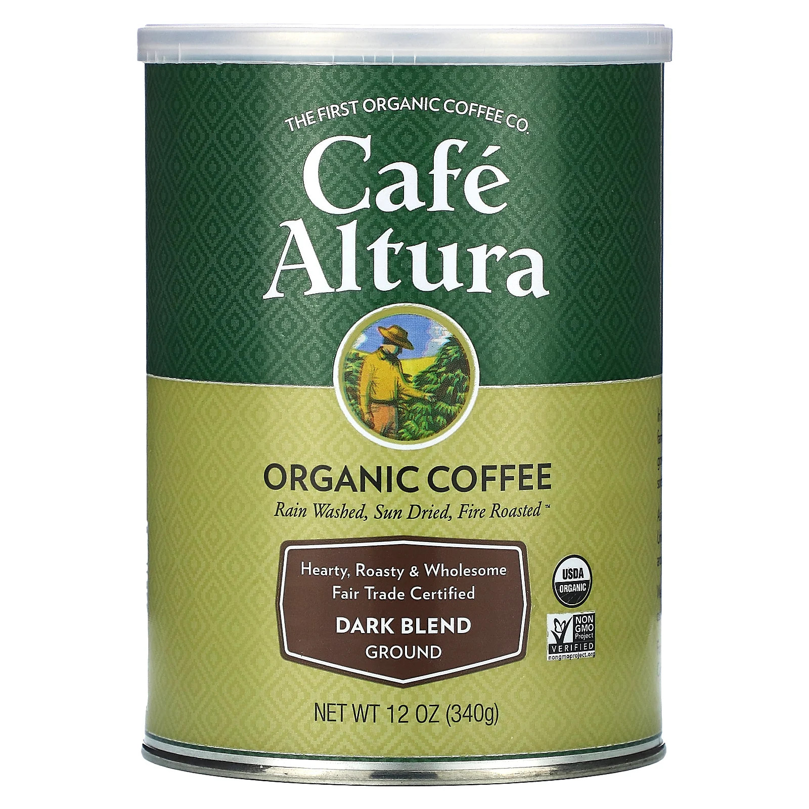 Кофе Cafe Altura Organic Coffee Fair Trade Темный купаж 12 унций 339 г, Кошерный