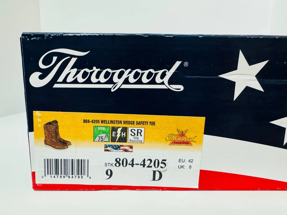 BOTAS DE TRABAJO THOROGOOD PUNTERA DE SEGURIDAD NUEVAS EN CAJA TALLA 9 D Foto 3 de 4