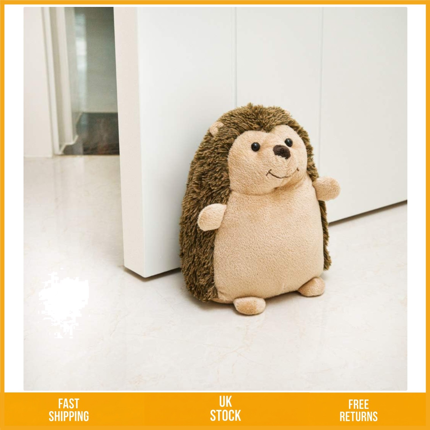 Charming Hedgehog Weighted Fabric Door Stopper Decorative Floor Stop 1kg 1pc