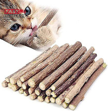 10 PCS Catnip Sticks Organic Cat Chew Toys Natural Plant Matatabi Silvervine Che