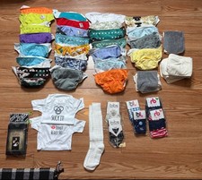 Lot Of 25 All In One Kawaii Cloth Diapers And More