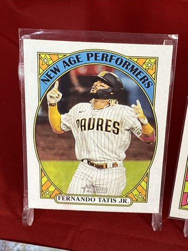 FERNANDO TATIS JR SP Lot (10) Topps MLB Foil NAME VARIATION Baseball Card PADRES - Picture 2 of 12